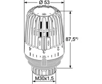 Heimeier termostatická hlavice K černá (M30x1,5),RAL 9005, 6000-00.507 (1)