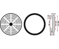 BGS Podložka gumová,  pro zvedací plošiny, O 160 mm (1)
