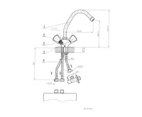 Dražice Beztlaková stojánková baterie pro beztlakové ohřívače vody BE.1840.A1 (1)