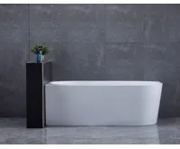 AQUALINE TIBERA L rohová stojící vana, 170x80cm, bílá (4)