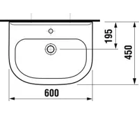 JIKA OLYMP Umyvadlo 60cm bez otvoru pro baterii (1)