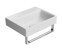 GSI NUBES keramické umývátko 40x32cm, bez otvoru, bílá mat (3)