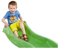 Zahradní skluzavka Skluzo 2,2m limetková s přípojkou na vodu (2)