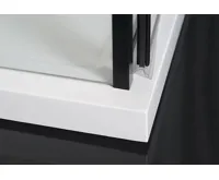 POLYSAN ZOOM BLACK čtvercová sprchová zástěna 900x900mm, čiré sklo (6)