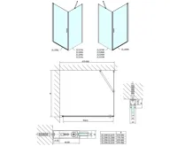 POLYSAN ZOOM obdélníkový sprchový kout 900x700mm L/P varianta (10)