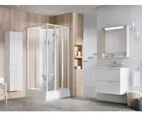 Ravak sprchový kout čtvercový ASBP3-90 bílá+transparent (4díly) Ravak sprchový kout čtvercový ASBP3-90 bílá+transparent (4díly)