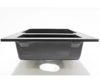 GRANISIL FABERO 770.5 Granitový dřez s vaničkou, černý (10)