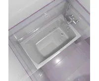 POLYSAN LILY SLIM obdélníková vana 130x70x39cm, bílá (5)