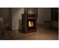 HS Flamingo Krbová kamna AQUAFLAM VARIO ® LEND 11kW červená (teplovzdušná verze) (17)