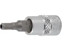 BGS Nástrčná hlavice, 6,3 mm (1/4&quot;), vnitřní šestihran s otvorem 4 mm