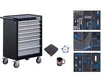 BGS Dílenský vozík, 7 zásuvek, se 120 nástroji BGS Dílenský vozík, 7 zásuvek, se 120 nástroji