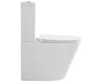 SAPHO PACO WC kombi, Rimless, spodní/zadní odpad, bílá (4)