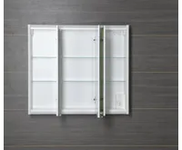 SAPHO BATU galerka 80x71x15cm, 2x LED osvětlení, bílá lesk (5)