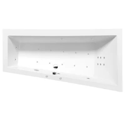 POLYSAN ANDRA R HYDRO-AIR hydromasážní vana, 180x90x45cm, bílá