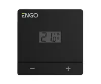 ENGO Controls Termostatický regulátor teploty EASY-24V, denní, černý ENGO Controls Termostatický regulátor teploty EASY-24V, denní, černý
