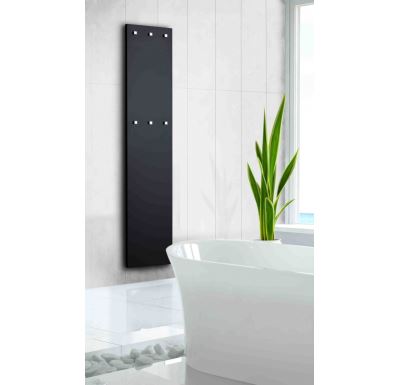Koupelnový elektrický sušák NESTOR s věšáčky NE1BL 200x1500, Černá