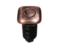 EcoMaster Samostatné pneutlačítko hranaté - matné Měď čistá světlá (4)