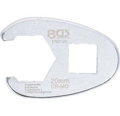 BGS Klíč plochý otevřený, 12.5 mm (1/2") , 20 mm