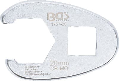 Bgs klíč plochý otevřený, 12.5 mm (1/2") , 20 mm