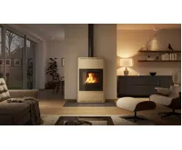 HS Flamingo Krbová kamna AQUAFLAM ® 25 s výměníkem - krémová, automatická regulace (10)