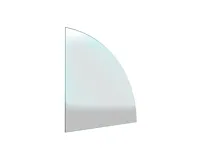 HS Flamingo Sklo pod kamna - Výseč 1000x1000 mm / 8 mm