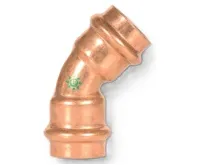 CU solární koleno 45° 9041-28- lisovací F/F