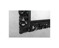 SAPHO SCULE zrcadlo ve vyřezávaném rámu 70x100cm, černá (1)