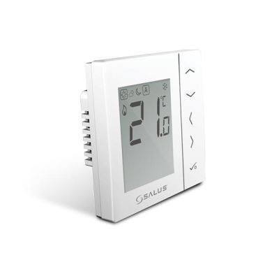 SALUS Digitální manuální termostat 230V - bílý VS35W, Drátové