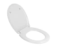 Samozavírací BABY WC sedátko, duroplast, bílé, s odnímatelnou dětskou vložkou a panty (4)