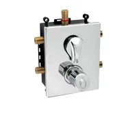 NOVASERVIS Podomítková termostatická baterie s boxem, 3 vývody - BOX56052RXT,0