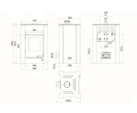 HS Flamingo Krbová kamna AQUAFLAM VARIO ® LEND 11/5kW hnědá - sametová, elektronická regulace (9)