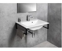 SAPHO YUKON umyvadlo, litý mramor, 70x45cm, bílá (3)