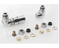 SAPHO CORNER připojovací sada ventilů termostatická triaxiální, levé provedení, chrom (3)