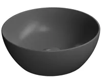 GSI PURA keramické umývátko na desku, průměr 32cm, černá mat