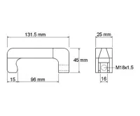 BGS Adaptér pro demontáž injektoru podkládací,průměr vidlice 16mm (2)
