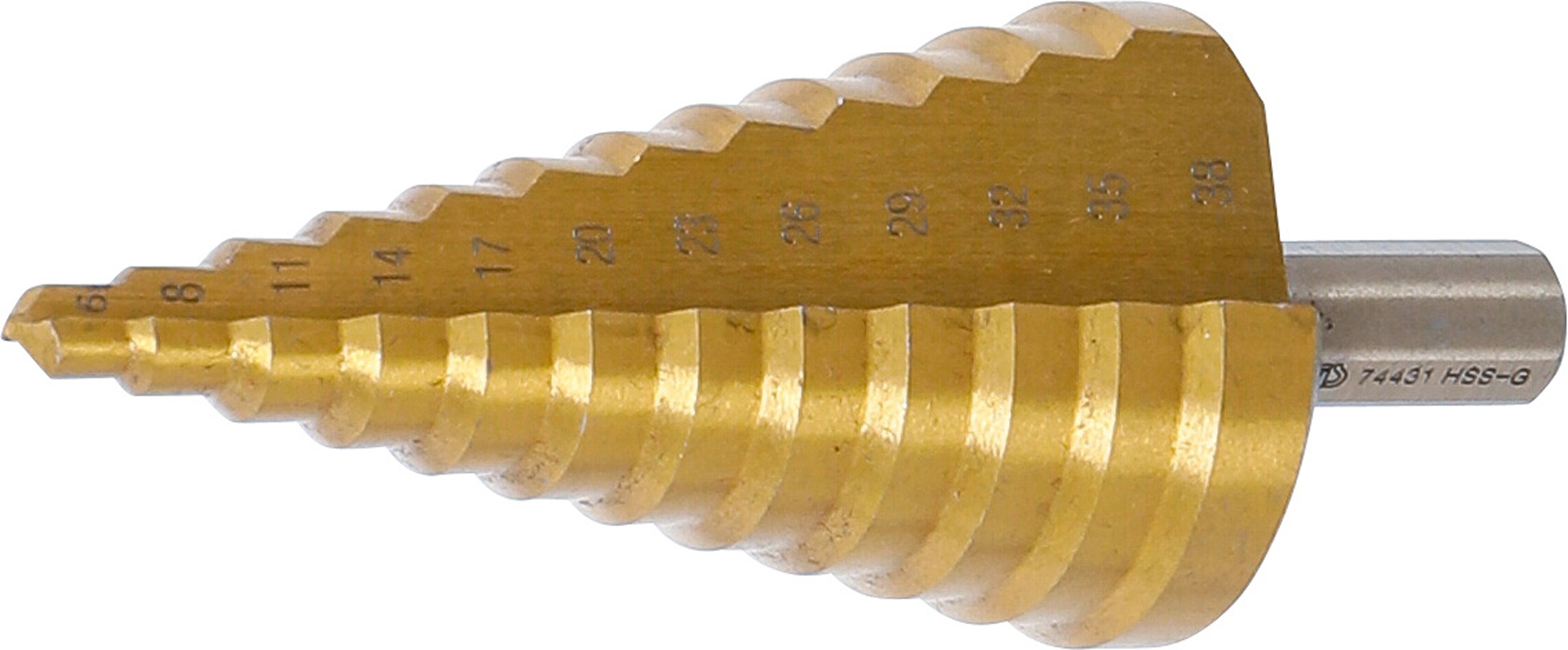 Bgs kónický vrták,  s titanovým povrchem,  o 6 - 38 mm - bgs 74431