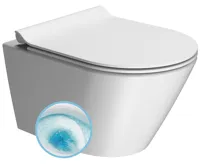GSI KUBE X závěsná WC mísa, GeniusFlush, 36x50cm, bílá dual-mat GSI KUBE X závěsná WC mísa, GeniusFlush, 36x50cm, bílá dual-mat