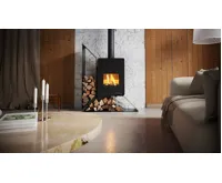 HS Flamingo Krbová kamna FLAMINGO DELUXE ® KAMPA levá, černá (10)