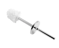 NOVASERVIS Plastová štětka kompletní s víčkem plast - chrom - 6159,Y0 NOVASERVIS Plastová štětka kompletní s víčkem plast - chrom - 6159,Y0