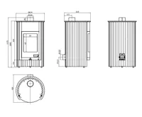 HS Flamingo Krbová kamna MASTERFLAMME ® Grande I, šedá (37)