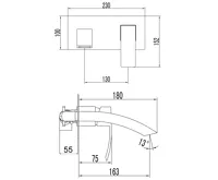 SAPHO GINKO podomítková umyvadlová baterie, chrom (3)