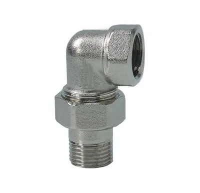 NOVASERVIS Topenářské šroubení 90° rohové, niklované 1" - FT212/25
