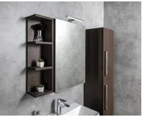 SAPHO RIWA galerka s LED osvětlením, 50x70x17cm, dub stříbrný (4)