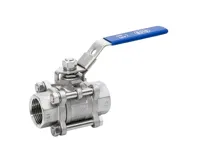 Nerez kulový kohout trojdílný DN 10 - 3/8" páka F/ F Nerez kulový kohout trojdílný DN 10 - 3/8" páka F/ F