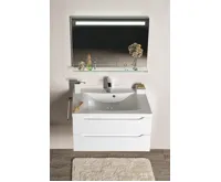 SAPHO WAVE umyvadlová skříňka 79,7x45x47,8cm, bílá/dub alabama (6)