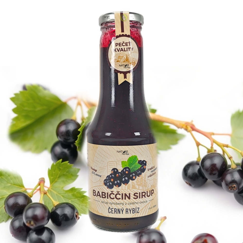 Nature notea s.r.o. babiččin sirup černý rybíz 0.5l