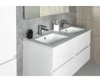 SAPHO SLIM keramické dvojumyvadlo, nábytkové, 120x46,5cm, bílá (3)