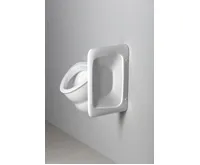 EGE VITRIFIYE OLYMPOS keramická dělící stěna mezi urinály 40x62cm, bílá (4)