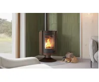 HS Flamingo Krbová kamna MASTERFLAMME ® Piccolo II, hnědá - sametová (21)