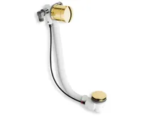 POLYSAN Vanová souprava s napouštěním, bovden, délka 775mm, zátka 72mm, zlato